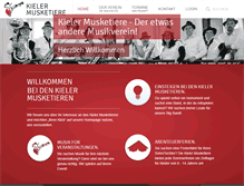Tablet Screenshot of kieler-musketiere.com